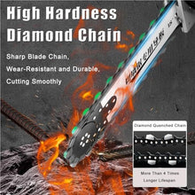Handheld Electric Concrete Chain Saw - Diamond Wall Cutter with Water-Fed Dust Suppression, Includes 2 Chains & 2 Guide Bars, Max Cutting Depth 35cm, Ideal for Professionals