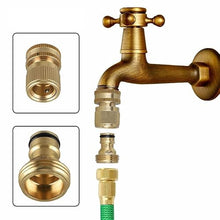 MVUYO FMURY Brass Water Hose Quick Connect 3/4 Inch Male Female Set Spray Nozzle Gun Connector Garden Fittings