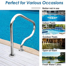 Pool Handrail Swimming Pool Handrails, Inground Pool Pool Railing,Pool Hand Rail, 304 Stainless Steel Pool Railing Handrails Easy to Install,Size:(31