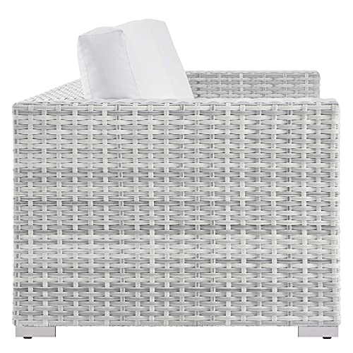 Modway EEI-4306-LGR-WHI Loveseat Light Gray White