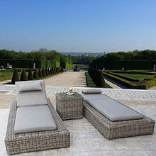 kingrattan.com Morocco Premium Outdoor Patio Woven Wicker Chaise Lounge 3 Piece Furniture Set