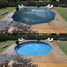 CHZDPP Customizable Winter Pools Safety Cover for Home, Heavy Duty Tear-Proof Inground Pool Covers Fits with Accessories, for Prevent Leaf & Debris(11.8m/38.7ft)
