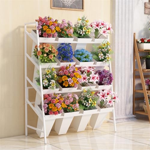GODFSAHG Flower Display Stand with Cubes, Flower Bouquet Stand, Flower Stands for Outdoor Plants, Plant Stands for Florist, Garden, Patio