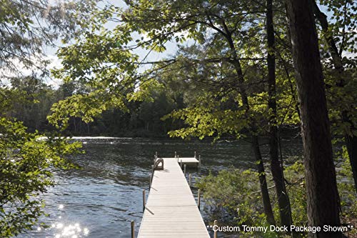 Tommy Docks Complete Dock Package 8 FT Aluminum Frame Cedar Decking