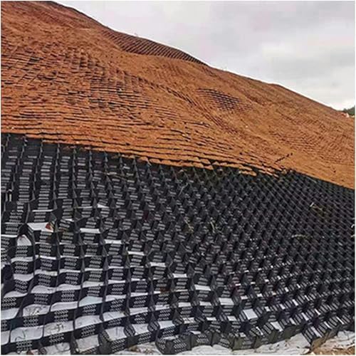 WRTYHGVGT Gravel Grille Mats Floor Honeycomb Gravel Ground Grid for Floor Stabilisation 5 cm High, Scalable Floor Grid for Garden Path, Walkway, Parking(5x8m/16x26ft)-1