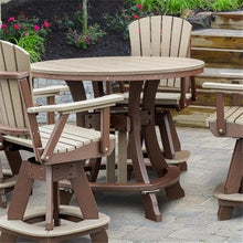 American Furniture Classics OS Home and Office Model CR130WWTB-K Five Piece Round Counter Height Dining Set in Weatherwood on a Tudor Brown Base