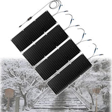 ZRUTIMI Snow melt pad Pavement Heating Non-Slip ice melt pad, Suitable for Winter Outdoor Steps, driveways, walkways, doorways Snow melt(4Pcs,10inx35.4in (25.4x90cm))