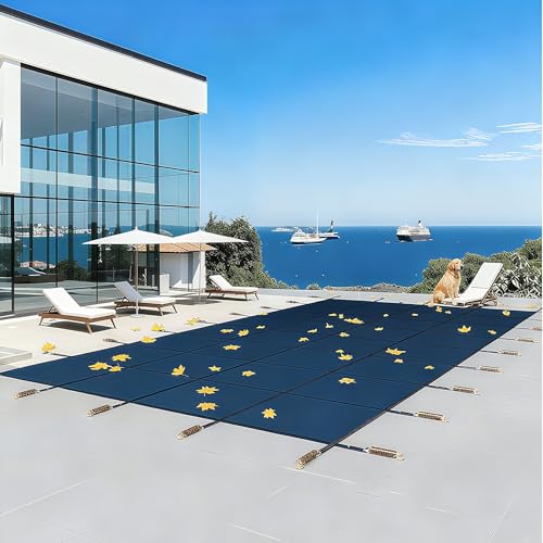 25 x 45ft Pool Safety Cover, Fits 23 x 43ft Rectangular Swimming Pools