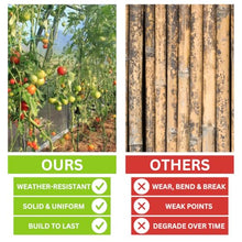 Garden Stakes - 5Ft Coated Fiberglass Plant Stakes - Quantity Options (200)