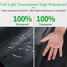 Clear Tarpaulin Outdoor Waterproof Garden Furniture Cover 0.3mm Thick Durable Frost Protection Tarpaulin for Camping Caravan Plant Customizable (Color : Clear, Size : 5x10m) (Clear 3x8m)