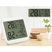 ASWRTYJO ABS Electronic Large-screentemperature Humidity Meter Memory Indoor Home