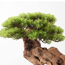 Artificial Potted Plants Houseplant Artificial Plants Bonsai Pine Tree Zen Floorstand Simulated Welcome Pine Bonsai Ornament with Iron Stand Corridor Decoration Artificial Tree (Size : L)