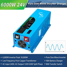 6000W Peak 18000W DC 24V Pure Sine Wave Inverter Charger Split Phase AC Input 240V Output 120V / 240V Off Grid Low Frequency Solar Power Inverter Manufactured by SunGoldPowerCo.,Ltd