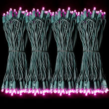 LAMPHOME Pink Valentine's Light, 1200LED (24pk of 50L) Mini Christmas String Lights,Pink Lights for Outdoor Valentine's Day Garland Wedding Party Xmas Tree Decoration,Commercial Grade