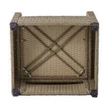 YWMLFZ Outdoor, Patio Furniture Sets, 4 Piece Conversation Wicker Ratten Sectional Sofa with Seat Cushions