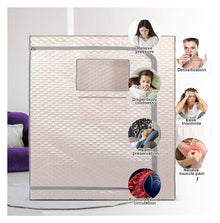 XQZMZSCP Fast Heating Home Sauna, Portable Steam Sauna Tent, 2 Person Sauna Tent Full Size Double, Sauna Tentull Body Home Spa (Champagne Gray)