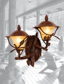 Kalco 9163PD, Ponderosa Cast Aluminum Outdoor Wall Sconce Lighting, 200 Total Watts, Ponderosa