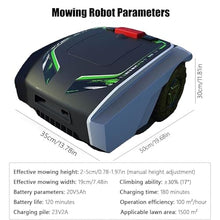 JJENXYYDS 18-RM Mowing Robot with Automatic Charging-high-Efficiency Trimming Mobile Phone, Path Planning, Courtyard Garden Lawn Robot,for Small to Medium Yards