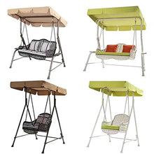 MZGYYD 1/2-Seat Outdoor Patio Swing Chair,Swing,Hammock Lounge Chair for Porch,Rattan Wicker Steel Frame Cushion & Pillow (White Single)