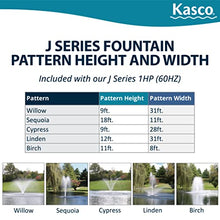 Kasco 1 HP J Series Decorative Fountain 120V with 150 Ft Cord