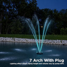 1.75 HP Floating Fountain & Aerator for Ponds and Lakes with 200 ft Cord