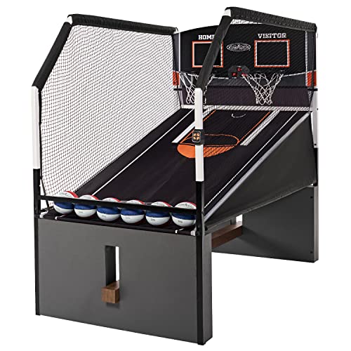 Barrington Billiards Urban Arcade Basketball Game with Electronic Scoring Black/White/Orange/Cement/Woodgrain