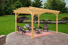 YardCraft 10x12 Pine Pergola Kit Unfinished Pine
