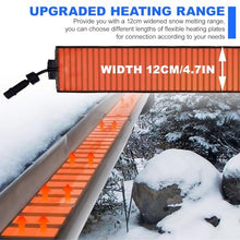 Pimluity Outdoor Electric Snow Melting Mats for Roof and Gutters, 140℉ Roof Snow De-Icing Kit, Roof Heat Tape for Ice Dam and Pipe (4.72 X 196. in 4PCS)