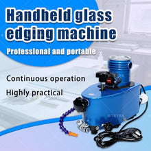 WTRYRN Glass Edge Polishing Machine Portable Small Glass Edger Axial Flow Ventilation Low Noise for Crystal Tile Brittle Materials Grinding Machine-P