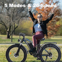 Ronson Electric Bicycle for Adults Dual Motor 1000W/2000W 48V/23AH Black-2000W (New upgraded style)