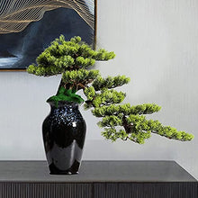 LSHAOBO 19-Inch Artificial Plant Bonsai Pine Tree, Silicone Simulation Green Plant Bonsai, Used for Decoration of Fake Plants Such As The Corridor Front Desk