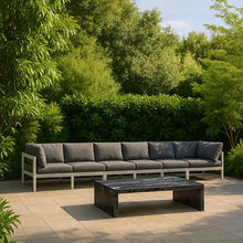 Meridian Furniture 375Grey-S180A Nizuc Collection Modern | Contemporary Outdoor Patio Modular Sofa