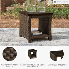 Signature Design by Ashley Wicker Outdoor End Table with Storage