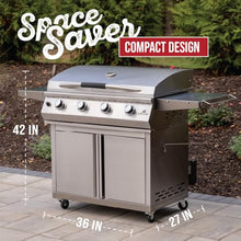 Grilla Primate Propane Grill - 4 Burner, 490 Square Inches Cook Space