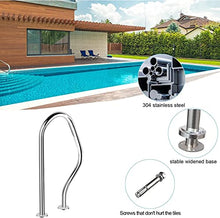 Pool Handrail Grab Bars for Outdoor Indoor Swimming Pools,Stainless Steel Steps Hand Rail Spa Non-Slip Stair Railing Safety Pool Guide Rail,Complete Kit