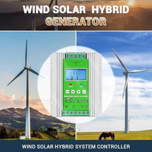 5000W 12V/24V/48V Mppt Wind Solar Hybrid Charge Controller, For Wind And Solar Power, With Lcd Display And Dump Load Accurate,12V/24V