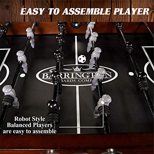 Barrington Billiards 56" Allendale Collection Foosball Table Dark Wood Brown/Black