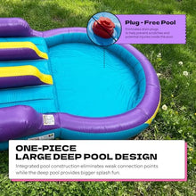 POP JUMP 16ft Ice Pop Inflatable Wet Dry Dual Slide with Pool & Blower