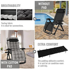 Lsoiup Sun Loungers for Garden, Patio Recliner Folding Reclining Chair Padded Seat, Pillow, Relaxing Chair for Sports Yard Patio Lawn Camping