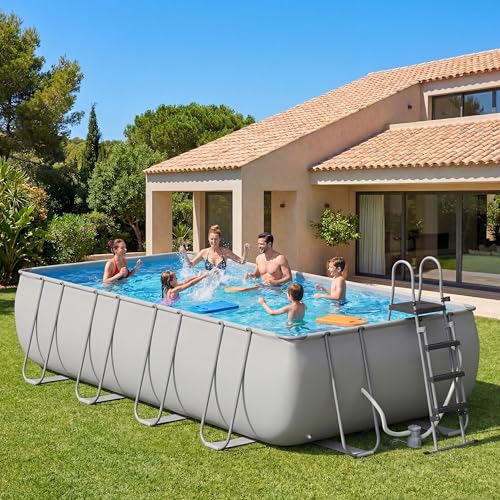 SunSwell 18' x 9' x 47" Rectangular Above Ground Pool Set
