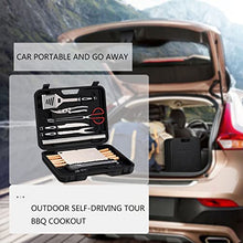 29Pcs Stainless Steel Grilling Kit, BBQ Tools Set with Portable Compact Carry Case, Grill Accessories, Grill Accessories for Travel, Picnics, Rvs, Camping, BBQ,