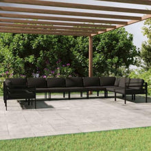 LPERTGFHU 10-Piece Patio Lounge Set, Modular Aluminum Outdoor Furniture