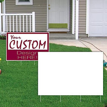 VictoryStore 24” x 36” Corrugated Plastic Blank Yard Signs 100 Pack White