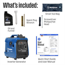 Westinghouse 2550 Peak Watt Super Quiet & Lightweight Portable Inverter Generator, RV Ready 30A Outlet, Gas Powered, Parallel Capable, Long Run Time,Blue