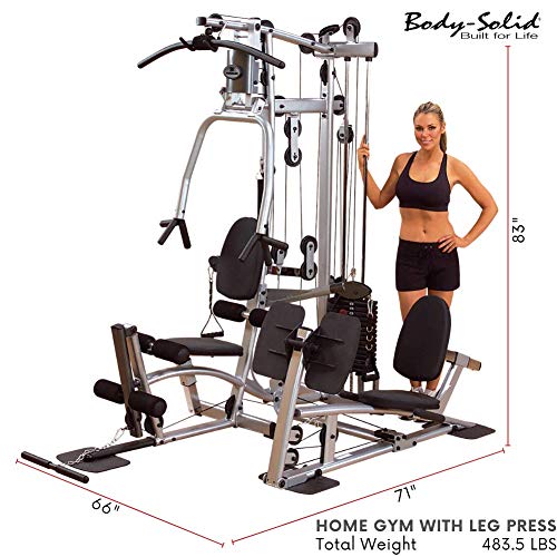 Body-Solid Powerline P2LPX210 Home Gym Equipment with Leg Press Silver / Black