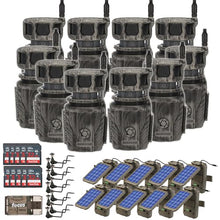 Stealth Cam Revolver 36MP 360-Degree Cellular Trail Camera Bundle with Power Panel, Holder, Card & Reader (10-Pack)