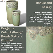 Emissary - Tall Round Pot Lg Reef/Spa 18x34 H