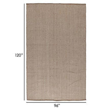 Benzara Handwoven Patio Leah 8x10 Indoor Outdoor Area Rug Brown