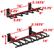 Hold Up Displays 12 Gun Rack for 6 Rifles and 6 Pistols Modular Slatwall Display System Black