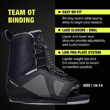Hyperlite Murray Wakeboard with Open-Toe Adjustable Team Bindings Wakeboard Package Black/Orange